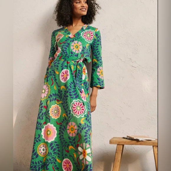 Boden Dresses & Skirts - BODEN English Ivy Floral Green Dress